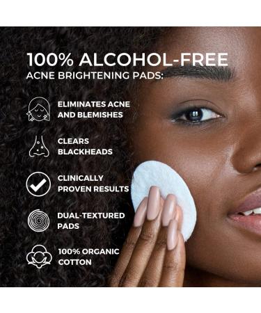RAOOF MD Acne Brightening Pads - 5% Glycolic Acid & 2% Salicylic Acid Pads for Face & Body - 60 Count - Buy Online on GoSupps.com