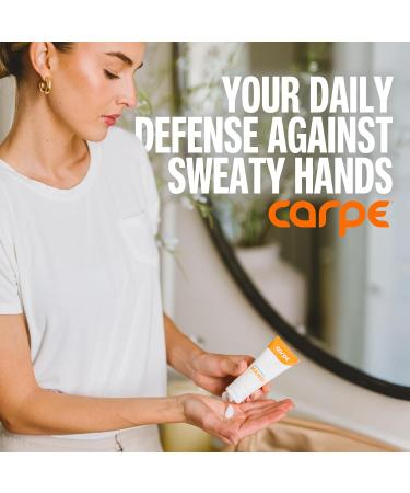 Carpe Antiperspirant Hand Lotion (Pack of 2) A dermatologist-recommended smooth lotion that helps stop hand sweat great for hyperhidrosis or excessive sweat (Original Eucalyptus) Original Eucalyptus 1.35 Fl Oz (Pack of 2) - Buy Online on GoSupps.com