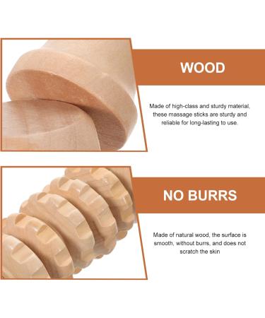 Healvian Wooden Lymphatic Drainage Tool Set | 5-Piece Maderoterapia Kit | Wood Massage & Gua Sha Tools for Body Muscle Recovery - Buy Online on GoSupps.com