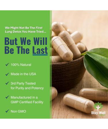 Buy Mullein Lung Detox for Smokers | All-Natural Lung Cleanse for Healthy Breathing | 60 Capsules - International Shipping Available - Buy Online on GoSupps.com