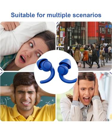 Comfortable Ear Plugs for Sleeping | Water-Proof Hearing Protection Ear Plugs - Calm Ear Plugs with Storage Box Hearing Protection for Snoring and Work Dark Blue - Buy Online on GoSupps.com
