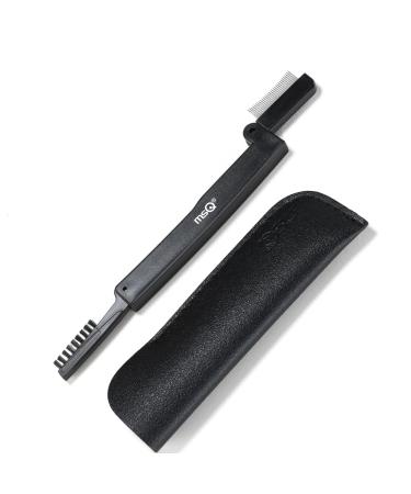 Eyelash Comb MSQ Eyelash Separator Folding Eyelash Comb Brow Brush Mascara Applicator Eyelash & Brow Definer Eyebrow & Lash Brush Eyebrow Grooming Tool