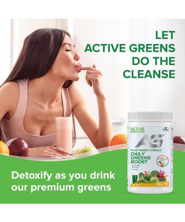 Active Green Pro - Greens Powder 14 Superfoods - Perfect for Smoothies - Antioxidants Fiber Vitamins & Minerals - Detox Your Body and Improve Health and Mood Natural Pineapple-Coconut Flavour Natural Pineapple - Coconot Flavour - Buy Online on GoSupps.com