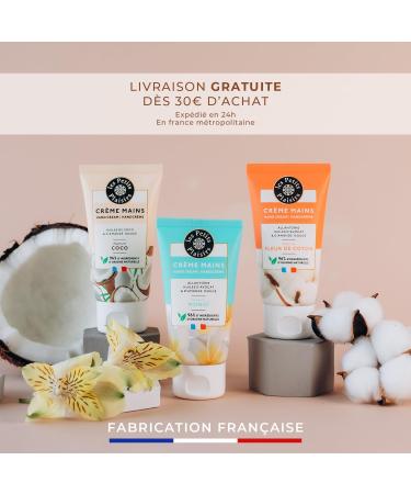 Les Petits Plaisirs - Set of 3 - Hand Cream 3 Scents Hand Cream Set Vanilla Monoi Cotton Flower Coconut Sweet Almond Oil Avocado Oil Coconut Oil Made in France 75 ml - Buy Online on GoSupps.com