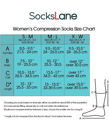 SocksLane Cotton Compression Socks - 15-20 mmHg Support, Knee-High Nude, Women & Men, M/L (1 Pair) - Buy Online on GoSupps.com