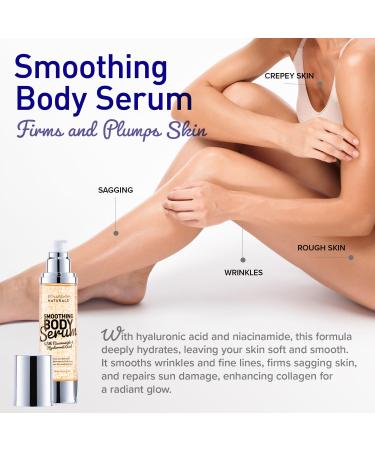 Women s Smoothing Body Serum | Anti-Wrinkle Moisturizer with Niacinamide & Hyaluronic Acid | Revitalizes Dry Skin for All Skin Types - Buy Online on GoSupps.com