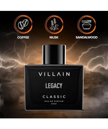 Villain Legacy Classic Luxury Premium Long Lasting Fragrance Eau de Perfum for Men 50ml - Buy Online on GoSupps.com