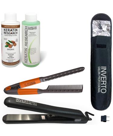 Complex Brazilian Keratin Blowout Hair Treatment 120ml Professional Results Straightens and Smooths Hair (KT 120ml (Keratin Treatment only)) Queratina Keratina Brasilera Tratamiento (VALUE KIT I)