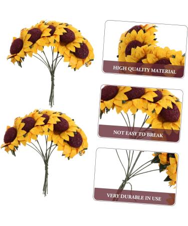 CORHAD 1 Set Sunflower Paper DIY Sunflower Decor Mini Bouquet Mini Sunflowers for Crafts - Buy Online on GoSupps.com
