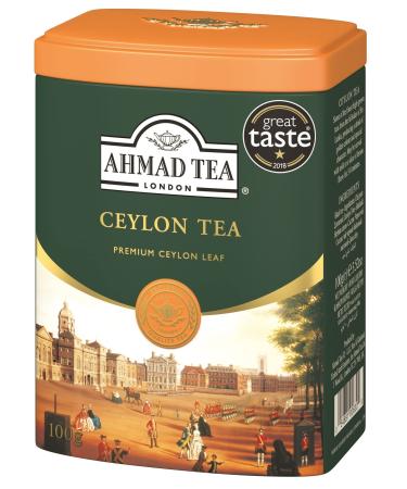 Ahmad Tea English Scene Caddy with Ceylon Tea - 100g Loose Leaf Tea 100 g (Pack of 1) - Buy Online on GoSupps.com