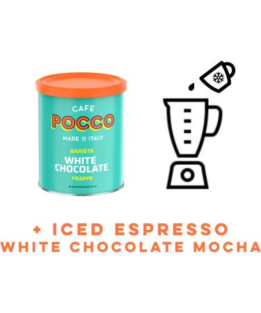 White Chocolate Frappe Mix from Cafe Pocco - 500g resealable tub - for making white chocolate Mocha - Buy Online on GoSupps.com