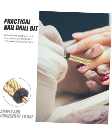 minkissy Drills Cuticle Drill Bits Manicure Supplies Acrylic Drill Bits Nail Tungsten Steel Accessories 0.56x0.56x5.05cm As Shown2 - Buy Online on GoSupps.com
