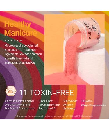 Modelones Dip Powder Nail Kit Starter - 12 Color French Style Dipping Powder Set with Activator and Base Top Coat - Beginner Manicure System for Salon-Quality Nails at Home - Buy Online on GoSupps.com
