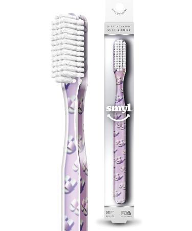 SMYL Toothbrush  Soft Toothbrushes for Adults with Nylon Bristles  Oral Care and Plaque Removal  Lifestyles Fun  Slippers 1 Count (Pack of 1) Lifestyles Fun Slippers - Buy Online on GoSupps.com