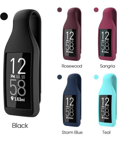 EEweca Clip Holder for Fitbit Charge 3/4 Silicone Case - Sangria Accessory - Buy Online on GoSupps.com