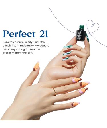 Beetles Gel Nail Polish Set 20 Pcs Neon Nude Orange with Base and Top Coat Fall Soak Off Uv LED Gel Polish Kit Blue Pink Black White Uv Gel Polish for Nail Art Salon Gift for Women Grils Perfect 20 - Buy Online on GoSupps.com