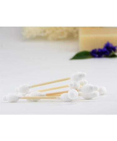 LEAF BOAT Biodegradable Cotton Buds 78 Pieces | Eco-Friendly Vegan Ear & Makeup Cleaning | GOTS Certified | Recycled Packaging | Plastic-Free - Buy Online on GoSupps.com