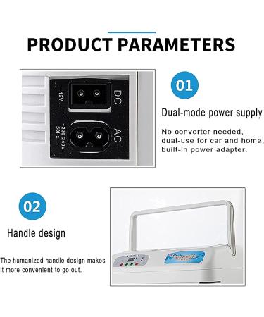 Portable Insulin Refrigerated Box - Car refrigerator Mini fridge Insulin Cooler Travel case USB car Charging Medicine Refrigerator for Insulin Vaccine Eye Drops 12L - Buy Online on GoSupps.com