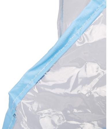 Juvale 12-Pack Clear Waterproof Rain Bonnet Hat with Visor - Transparent Blue Trim - Buy Online on GoSupps.com