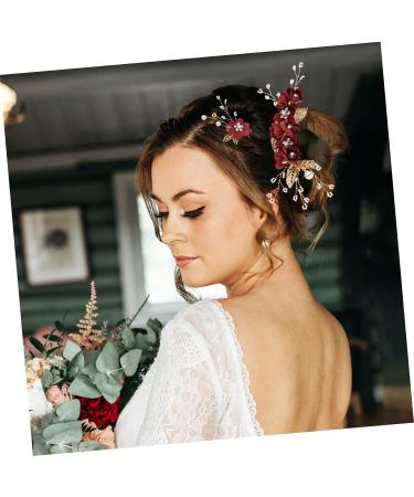 Hair Clip Headband Women Rhinestone Headwear 4 Sets Bridal Headwear Hair Combs for Women Wedding - Buy Online on GoSupps.com