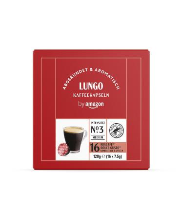 By Amazon Coffee Lungo Capsules Dolce Gusto Compatible Medium Roast 48 Portions 3-Pack with Rainforest Alliance Certification - Buy Online on GoSupps.com