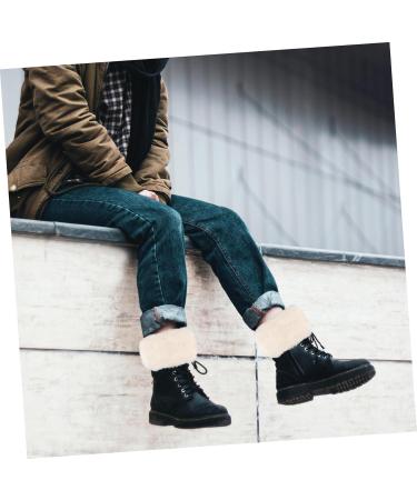 Kisangel Winter Boot Cuffs for Women - Faux Fur Fashionable Tops & Yoga Wear - 3 Pairs of Stylish Boot Covers - Buy Online on GoSupps.com