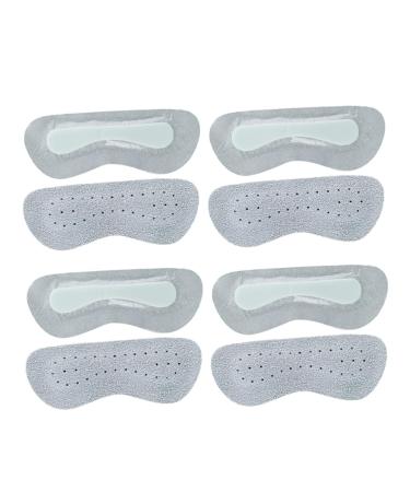 NOLITOY 4 Pairs Anti-wear Back Stickers Black Gel Heel Pads Shoe Clips for Pumps Leather Heelpiece Stickers High Heel Back Pads Heel Patch High Heels Pad Breathable Foot Stickers Sponge Grey 18X10.5cm