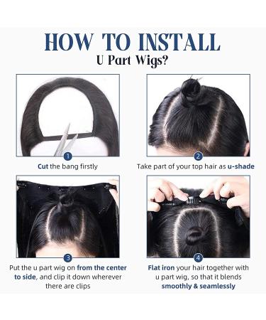 Full Shine 22 Human Hair Clip In Half Wig #60 White Blonde - 150g Real Hair Extension U Part Glueless Half Part Wig - Buy Online on GoSupps.com