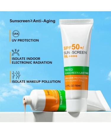 SPF 50 Advanced Face Sunscreen & Moisturizer for UVA & UVB Protection - Water Resistant Sun Cream with Antioxidants - Buy Online on GoSupps.com