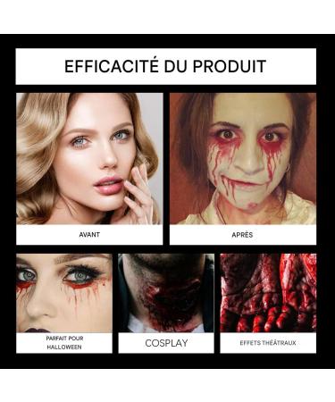 Artificial Blood Spray | Realistic Bleeding Wound Effect - Liquid Soap Cleanser Face Makeup for Vampire Zombie Costumes Men Women - Buy Online on GoSupps.com