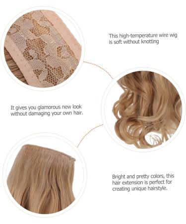 minkissy extension hair clips front lace hair piece hairpin wave hair clips for curls hairpiece wig clip invisible props girl fishing line bangs Hair piece scroll curly wig with bangs 40x16x0.6cm 27/613# - Buy Online on GoSupps.com