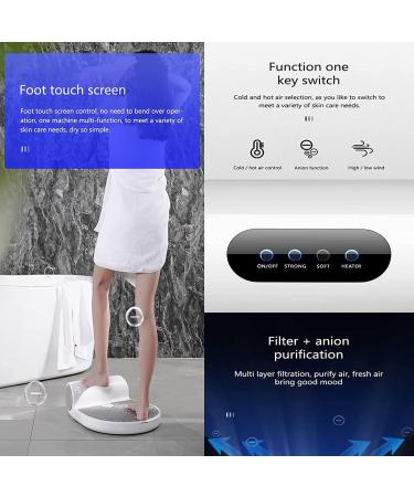 Body Hair Dryer Full Body Dryer for Shower Negative Ions Body Heater Blow Dryer Body Hair Dryer with WeightScale Natural Warm Air Wind and Cool Wind 110V - Buy Online on GoSupps.com