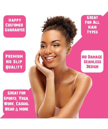 Styla Hair 6 Pack Brown Elastic Bands for Thick Curly Hair - Seamless No Crease Design for All Day Comfort & Hold - Great for Sports - Women & Men - Buy Online on GoSupps.com