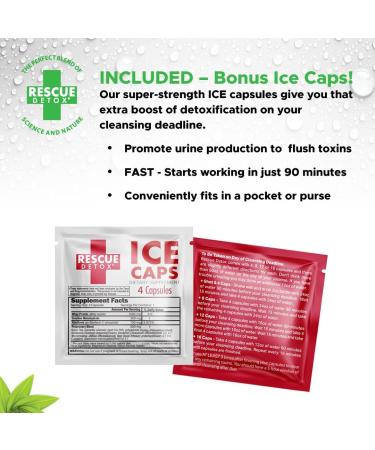 Rescue Detox 5 Day Concentrates +Plus | Comprehensive Cleansing Program with Head Start Blend and ICE Caps - Buy Online on GoSupps.com