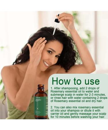 Rosemary Essential Oil Rosemary Hair Oil for Hair Growth Nourishes the Scalp Improves Hair Loss Organic Rosemary Essential Oil Stimulates Hair Growth for Eyelashes and Eyebrows - Buy Online on GoSupps.com