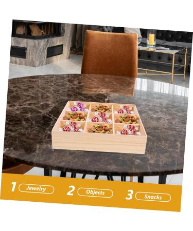 Alipis 3pcs Storage Box Food Tray Fruit Serving Case Tea Organizer for Tea Bags Service Box Wood Desktop 27.80X27.80X6.00CMx3pcs As Shownx3pcs - Buy Online on GoSupps.com
