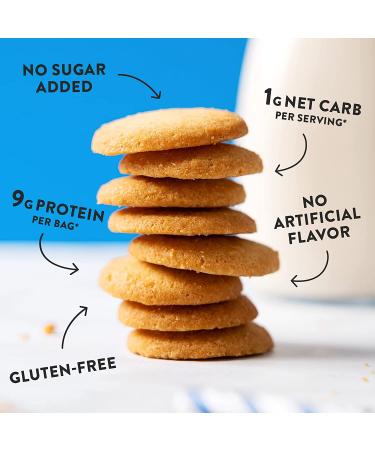 HighKey Sugar Free Vanilla Wafer Cookies - 3 Pack | Low Carb Keto Snack | Gluten Free & Diabetic Friendly | Almond Flour Protein Treat - Buy Online on GoSupps.com