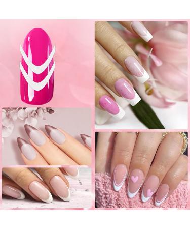 1638-Piece French Nails Template & 36 Sheet Self-Adhesive Stencils - DIY Gel Nail Art & Tip Guides - Buy Online on GoSupps.com