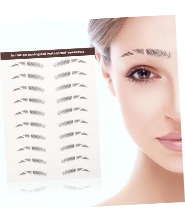 MAGICLULU 42 Pcs Eyebrow Stickers Eyebrow 4 Peel off Tattoos for Makeup Stickers Cosmetic Bionic 4d Ink - Buy Online on GoSupps.com