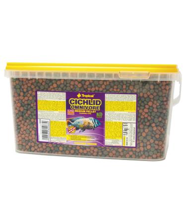 Cichlid Omnivore Medium Pellet 5L / 1.8kg - for Large and Medium Sized Omnivorous Cichlids