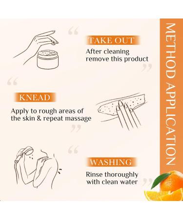 Body Exfoliator - Body Scrub Exfoliator - Vitamin C Exfoliating Body Scrub - Orange Extract Body Exfoliator Scrub - Hydrating Body Skin Care - Whitening Nourishing Smooth Skin 120g - Buy Online on GoSupps.com