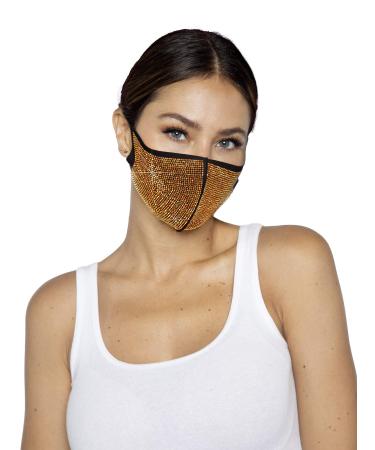 Leg Avenue Alexi Rhinestone Maske Gold One Size