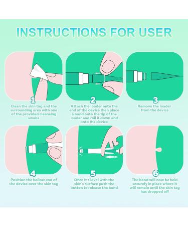 New Version Auto Skin Tag Remover Kit 2-Set Painless Skin Tag Removal Kit Tools for (1-9mm) Skin Tags (includes 100 Removal Bands & 36 Repair Patches & 20 Pcs Cleansing Wipes) Blue Green 2pcs Kit - Buy Online on GoSupps.com