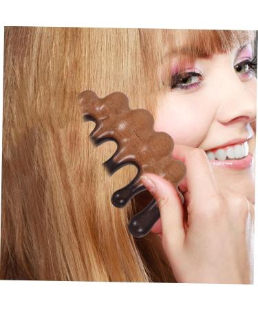 Wooden Massage Comb for Scalp - Wide Tooth Hair Comb for Relaxation & Wellness | Healeved | 10.00x5.50x2.00cm - Buy Online on GoSupps.com