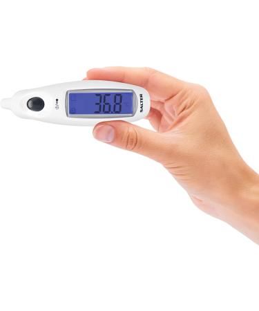 Salter TE-150-EU Ear Digital Thermometer | Jumbo LCD Display | 10 Memory Recall | For Babies, Children & Adults | Fever Alarm | One Second Temperature Readings | Measure in C & F - Buy Online on GoSupps.com