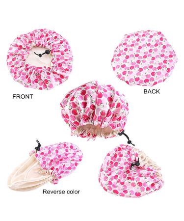 Kids Double Layer Satin Flower Bonnet - Adjustable Sleep Cap for Girls | 3pcs Cute Headwear Set - Buy Online on GoSupps.com
