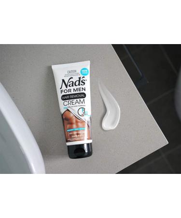 Nad's for Men Hair Removal Cream 6.8 Oz - Painless Depilatory Solution for Coarse Male Body Hair - Buy Online on GoSupps.com