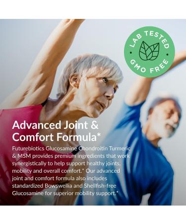 Futurebiotics Glucosamine Chondroitin Turmeric & MSM Advanced Joint Formula Supports Healthy Joints & Mobility - Non-GMO 90 Capsules 90 Count (Pack of 1) - Buy Online on GoSupps.com