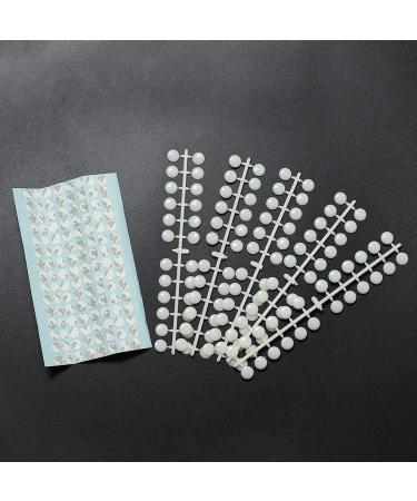 Ancllo 240 pieces oval artificial nail nail art practice tips nail polish color card nail swatches wrong nails for nail art diy salon use - of course