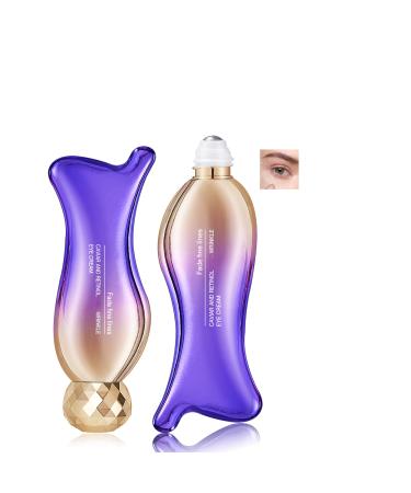 Easilydays Caviar+Retinol Eye Cream for Wrinkles, 360 Massage Under Eye Cream Face and Eye Serum Firming and Lifting, Instant Hydrating, Deep Moisturizing for Dark Circles Puffiness Fine Lines, Bags